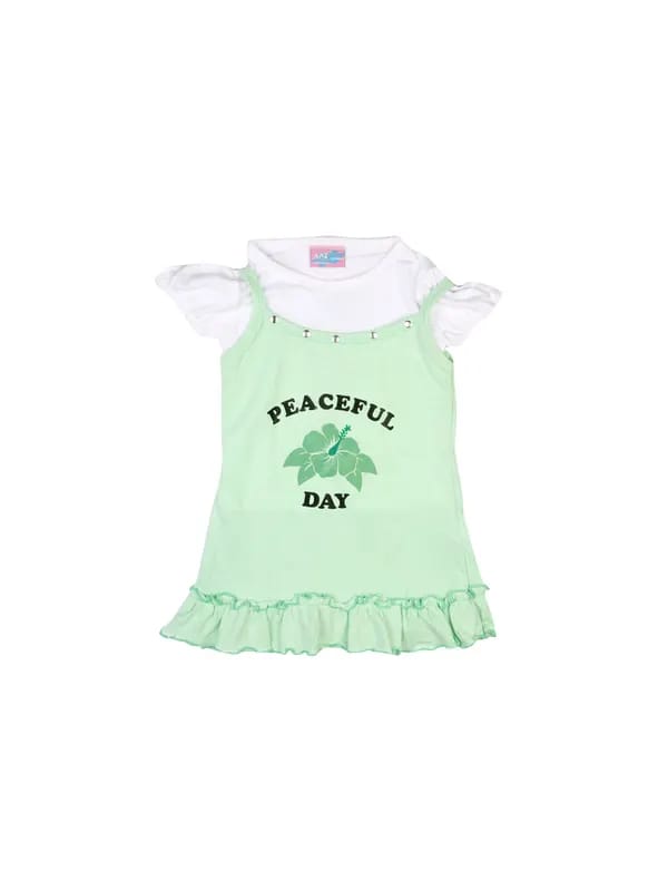 Ant Kids Peaceful Day Green Dresses