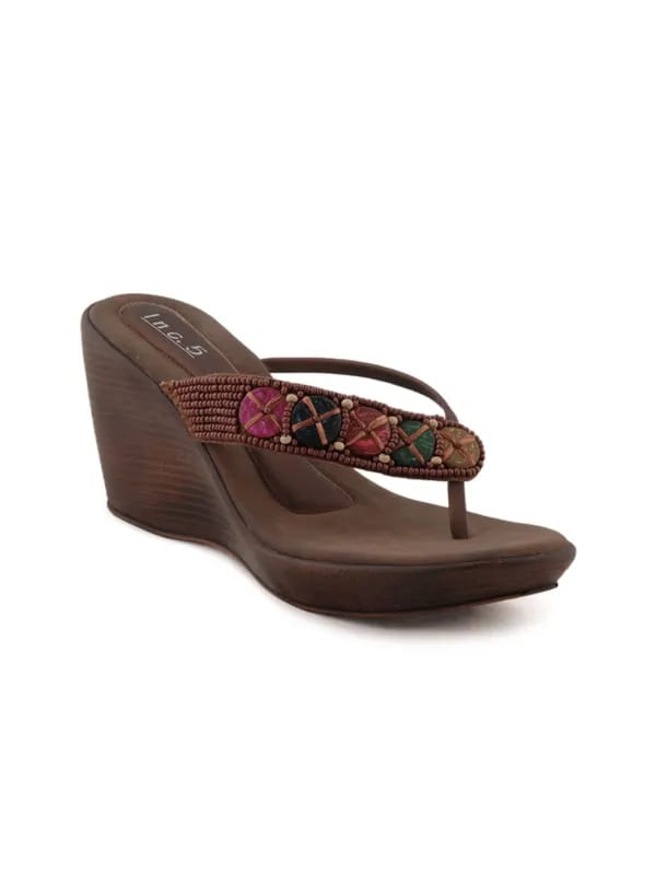 Inc 5 Women Casual Brown Wedges