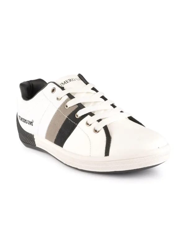 Numero Uno Men White Casual Shoes