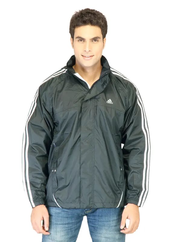 ADIDAS Men Ess 3s Rainjkt Black Jackets