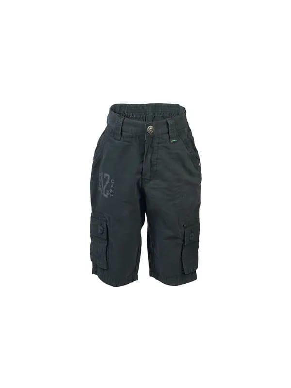 Palm Tree Kids Boys Solid Black Shorts