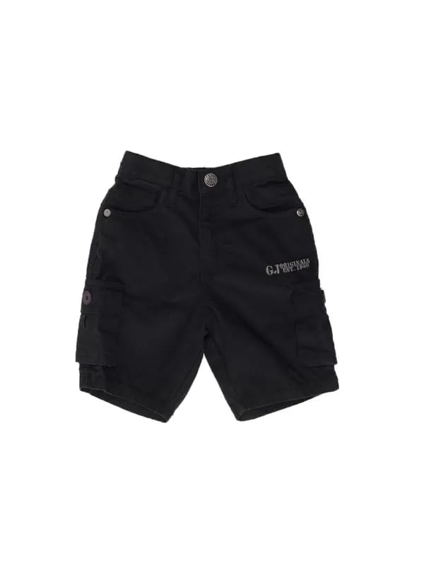 Gini and Jony Boys Black Cargo Shorts