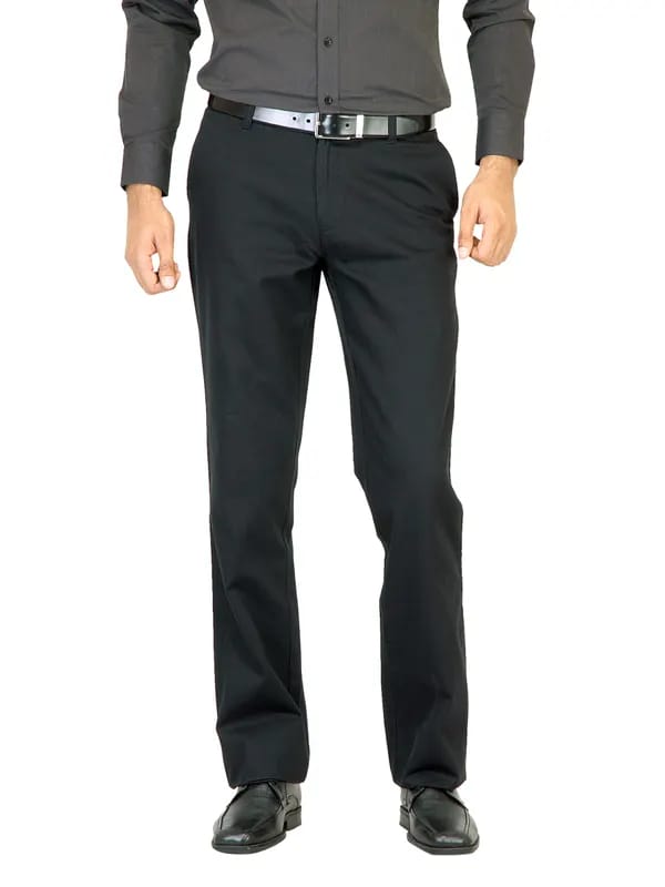 Belmonte Men Solid Black Trousers