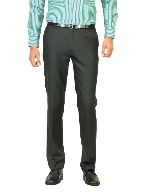 Belmonte Men Solid Black Trousers