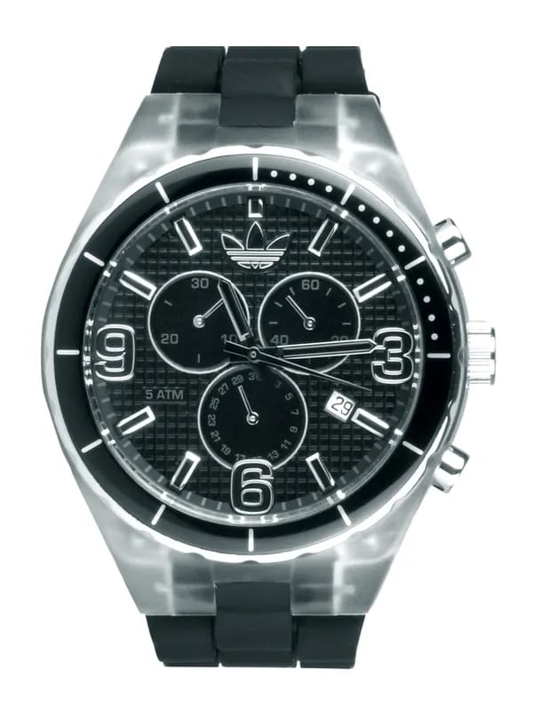 ADIDAS Unisex Three Small Dials Black Watches