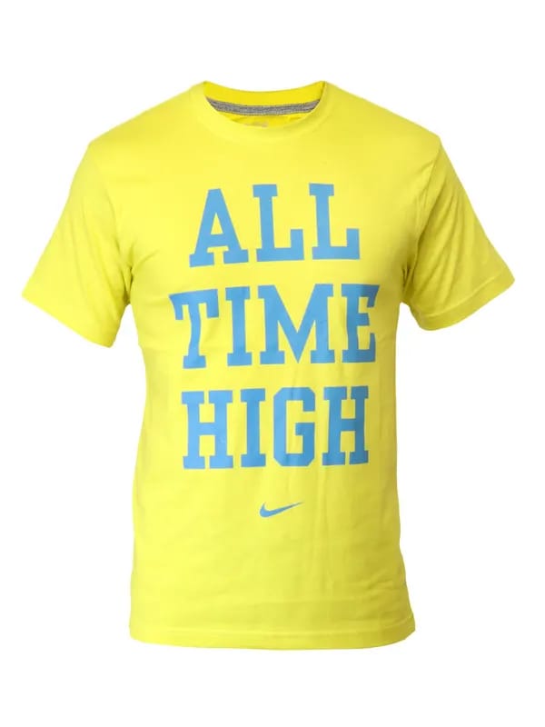 Nike Men Printed Green Tshirts