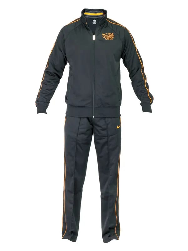 Nike Men Solid Black Tracksuits