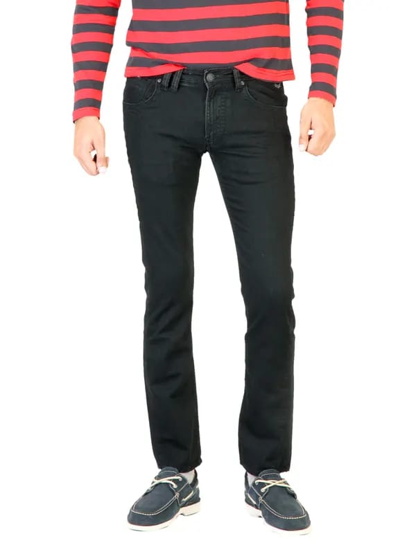 Flying Machine Men Washed Black Jeans