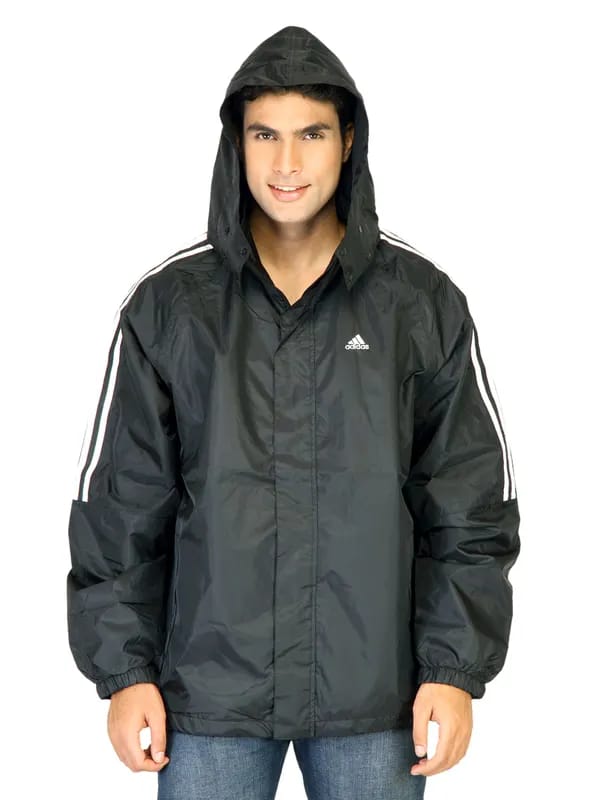 ADIDAS Men Solid Black Jackets