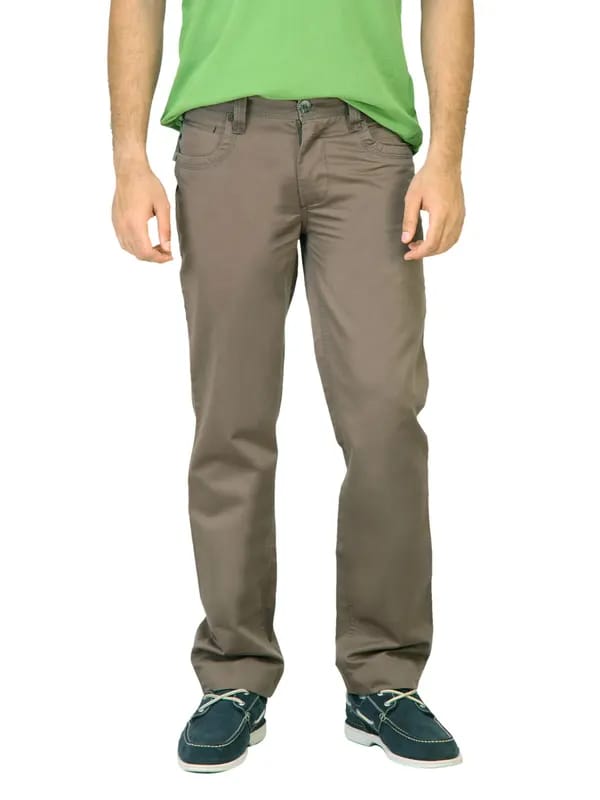 Basics Men Mid Brown Trousers