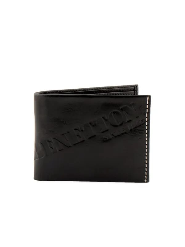 United Colors of Benetton Men Solid Black Wallets