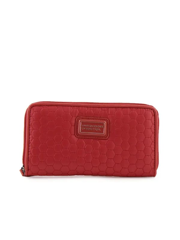 United Colors of Benetton Women Solid Red Wallets