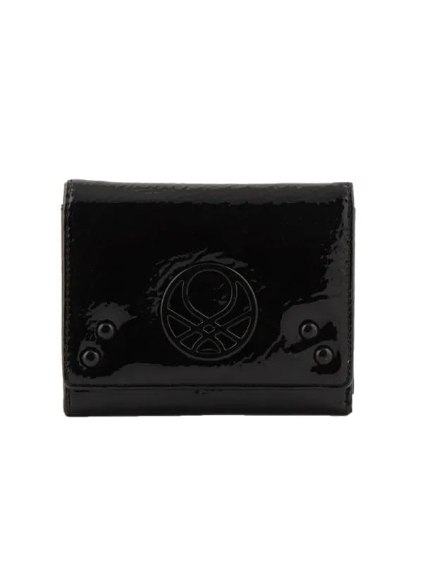 United Colors of Benetton Women Solid Black Wallets