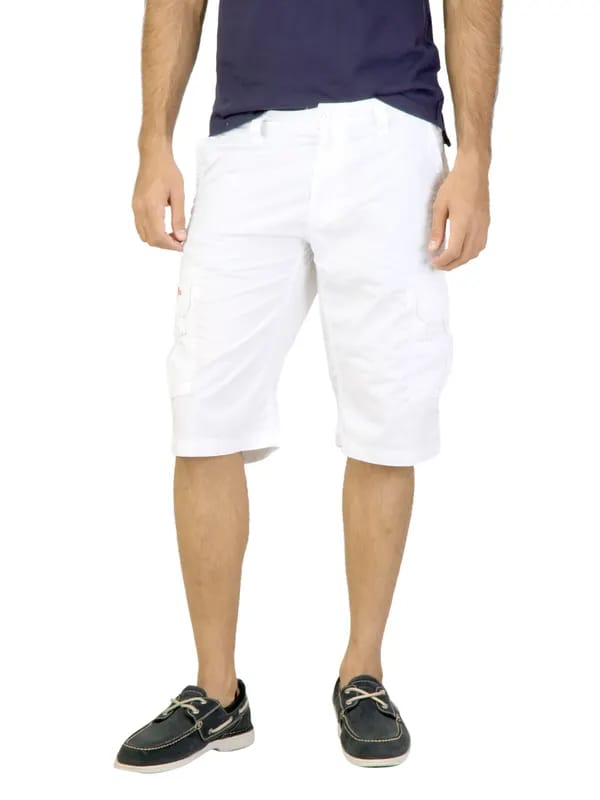 Status Quo Men Solid White Shorts