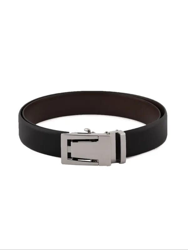 New Hide Men Solid Black Belts