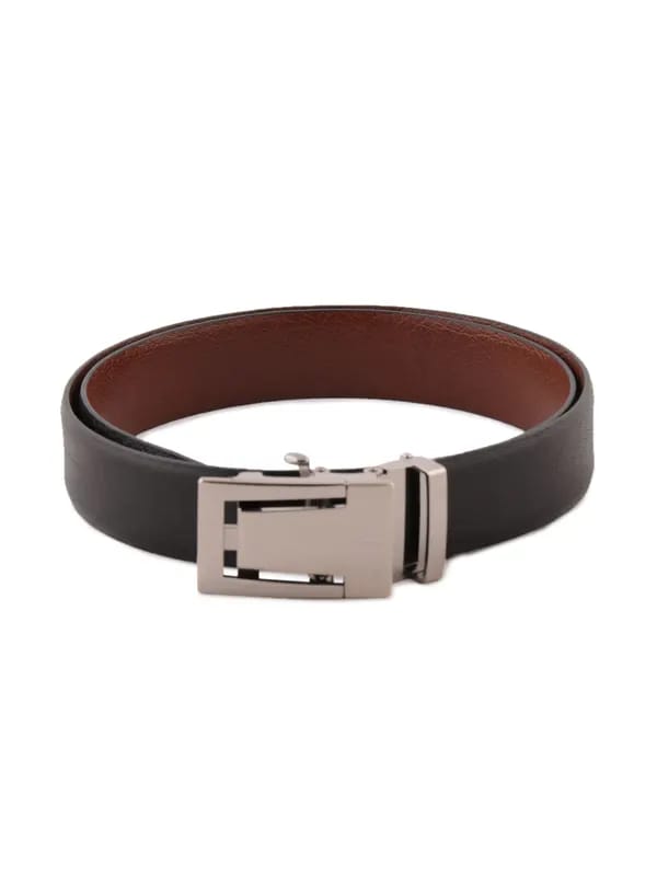 New Hide Men Solid Black Belts