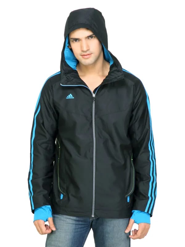 ADIDAS Men Solid Black Jackets