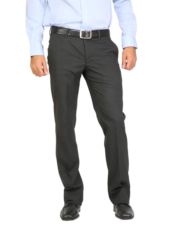 Arrow Men Solid Black Trousers
