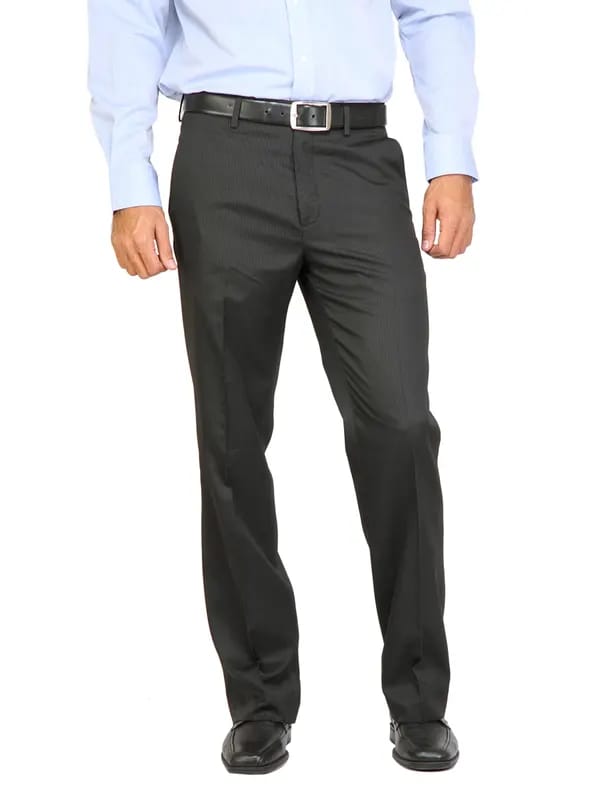 Arrow Men Stripes Black Trousers