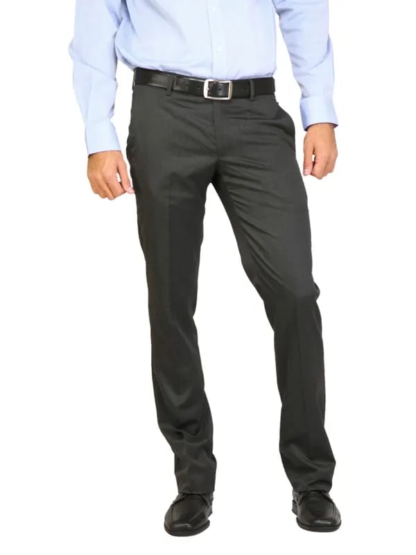 Arrow Men Wooltouch Charcoal Trousers