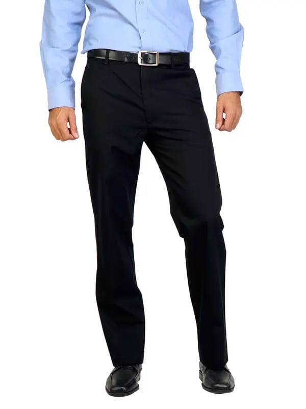 Arrow Men Solid Black Trousers