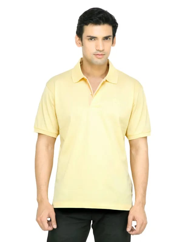 Arrow Men Yellow Polo T-shirt