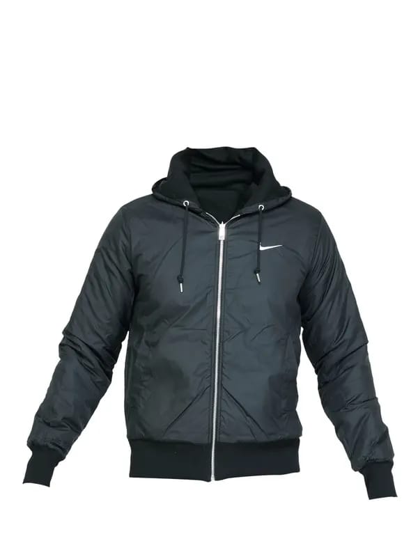 Nike Men Solid Black Jackets