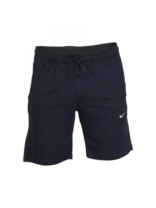 Nike Men Solid Navy Blue Shorts