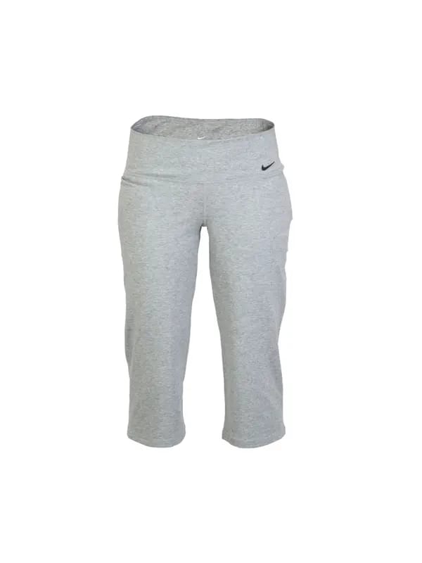 Nike Women Solid Grey Capris