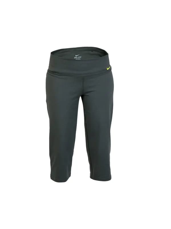 Nike Women Solid Grey Capris