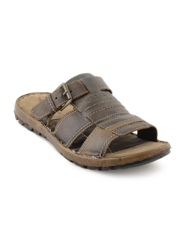 Red Tape Men Casual Brown Sandals