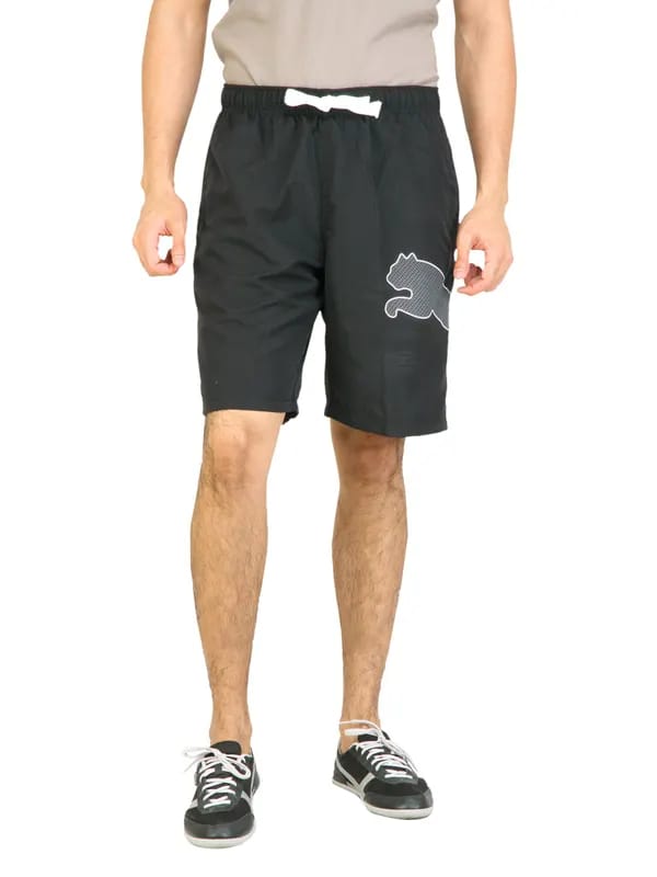 Puma Men Logo Bermuda Black Shorts