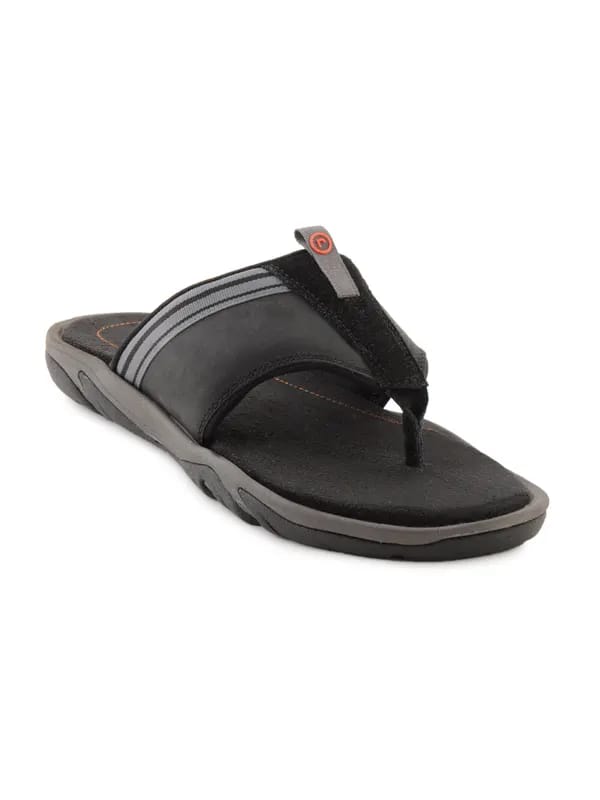 Rockport Men Jelbalp Black Flip Flops