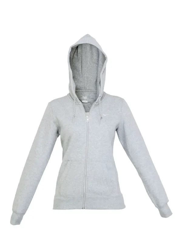 Nike Women AS Squad Fleece FZ Hoody Grey Sweatshirts