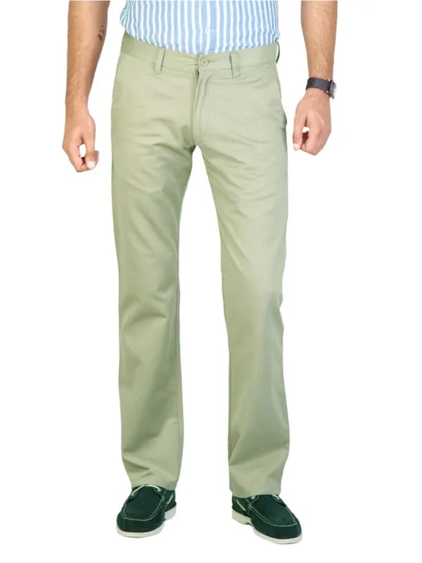 Highlander Men Classic Chinos Khaki Trousers