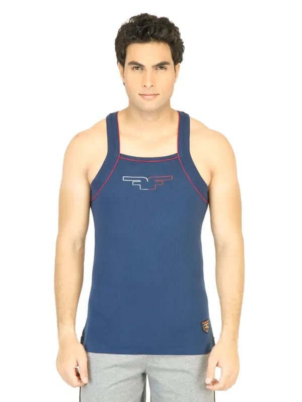Facit Men Blue Innerwear Vest