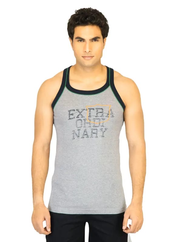 Facit Men Grey Innerwear Vest