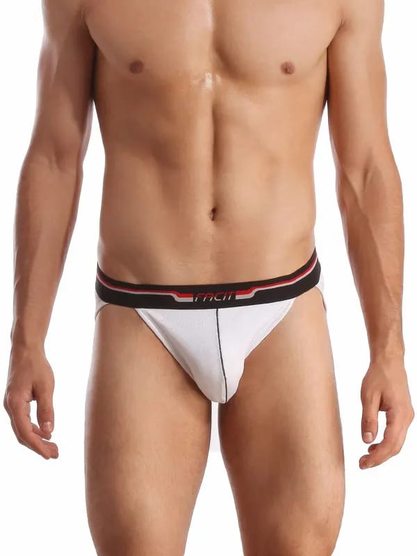 Facit Men Stringz White Briefs
