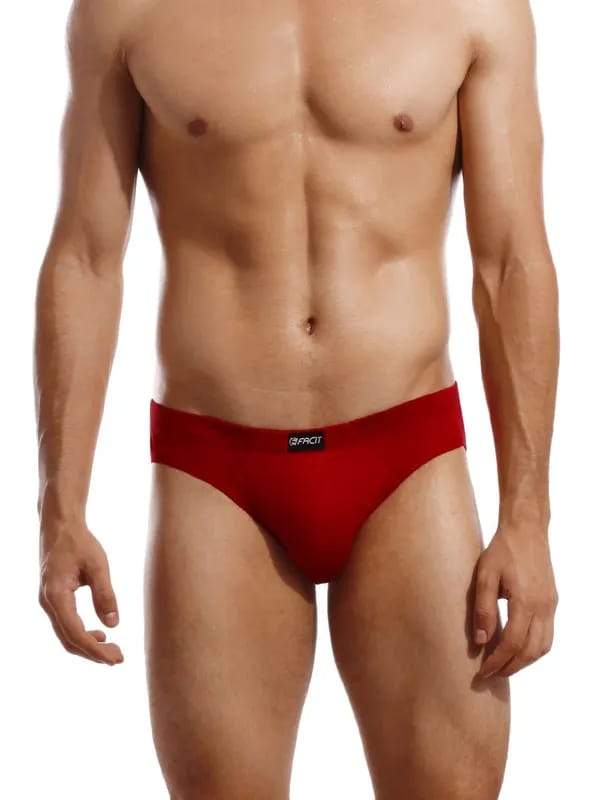 Facit Men Mid- Rise BF Red Briefs