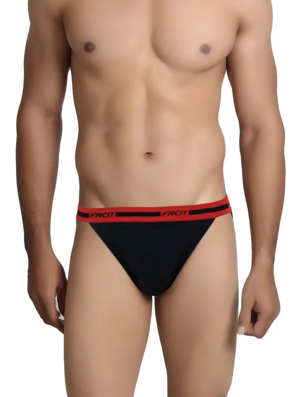 Facit Men Navy Blue String Bikini Briefs