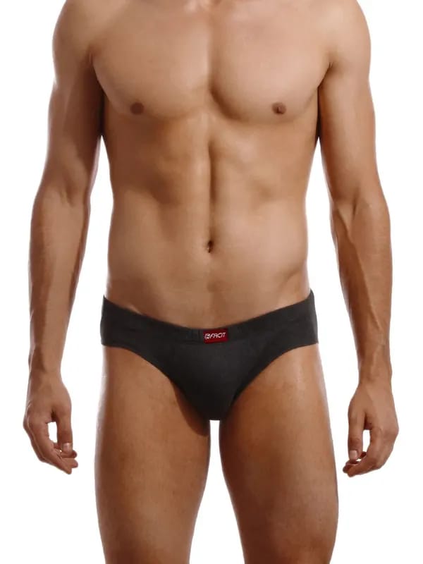 Facit Men Mid- Rise BF Charcoal Briefs