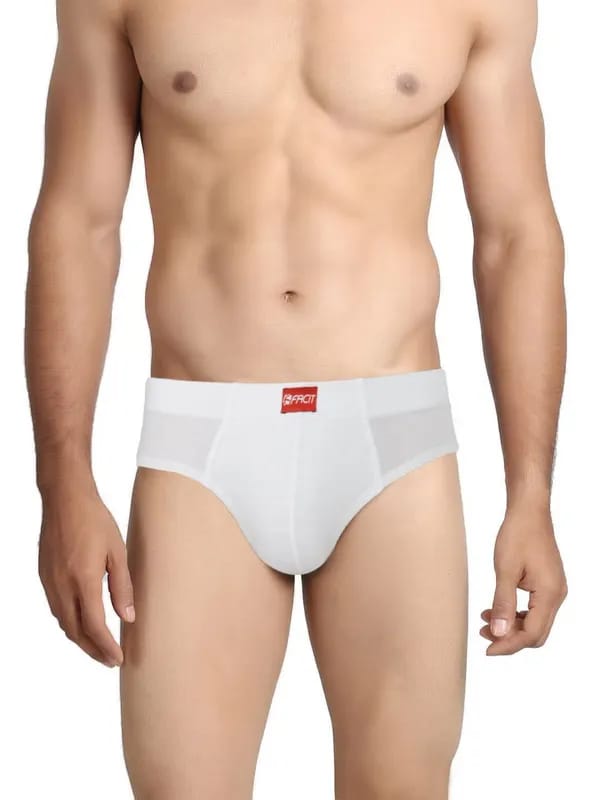 Facit Men White Comfort Briefs