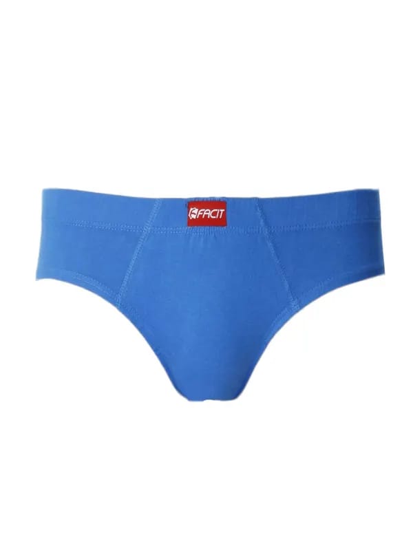 Facit Men Mid- Rise BF Blue Briefs