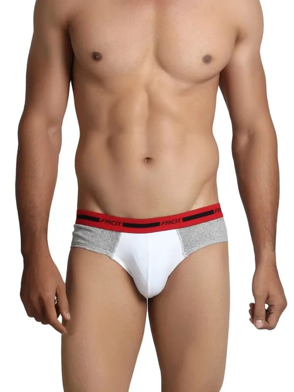 Facit Men Fusion White Briefs