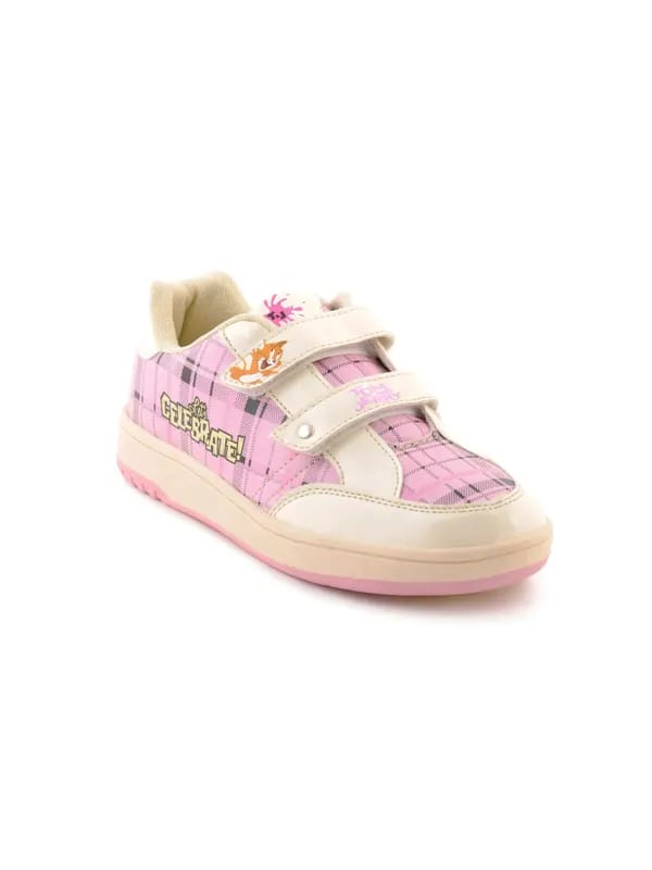Warner Bros Kids Girls TJ Check Skate Pink Casual Shoes