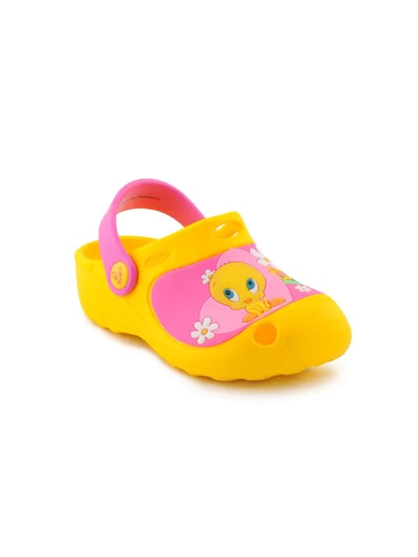 Warner Bros Kids Unisex TJ Rainbow Clog Yellow Sandals