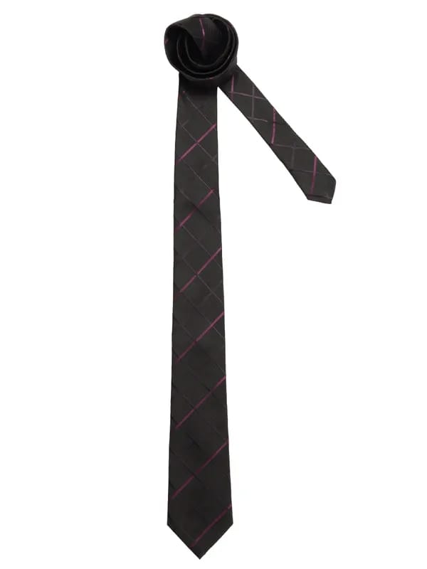 Turtle Men Check Black Ties