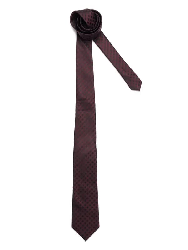 Turtle Men Check Burgundy Ties