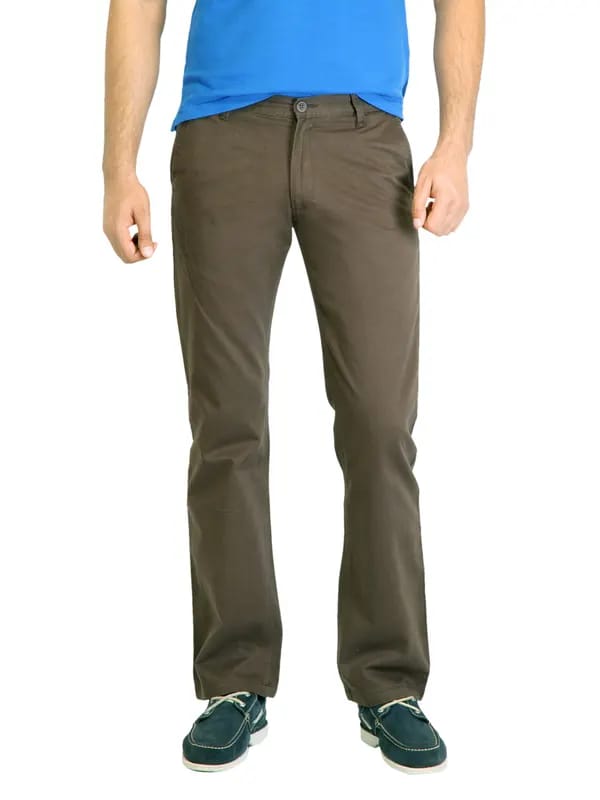 Highlander Men Solid Brown Trouser