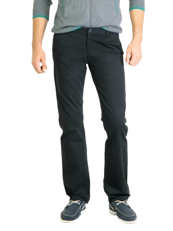 Highlander Men Solid Black Trouser